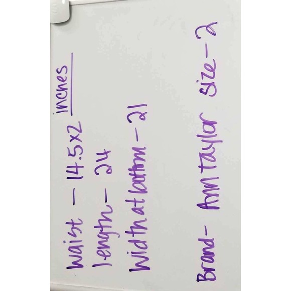 Ann Taylor Classic Wool Tan Plaid Skirt Size 2 - Picture 6 of 6